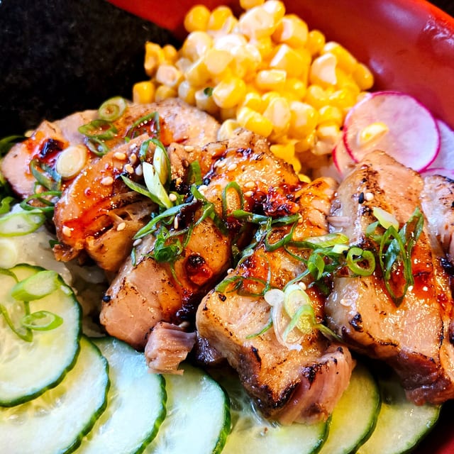Spicy Garlic Chashu Don.