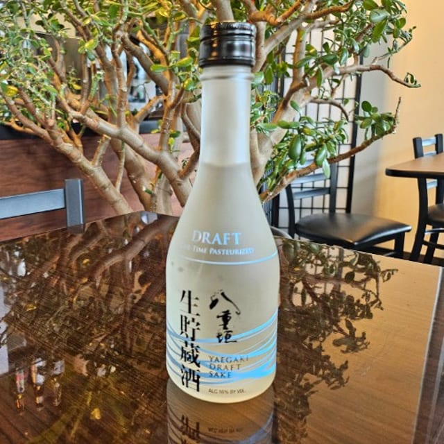 Yaegaki Draft "Namachozo" Sake.