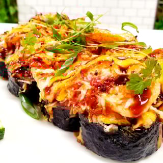 Bursting Sunset Roll (Baked Salmon Roll)