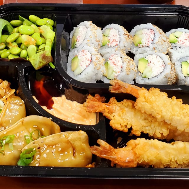 Delish Koraku Shrimp Bento.