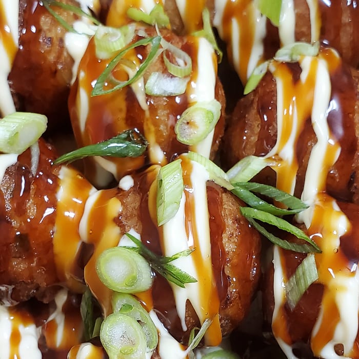 Takoyaki.