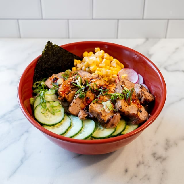 Spicy Garlic Chashu Don.