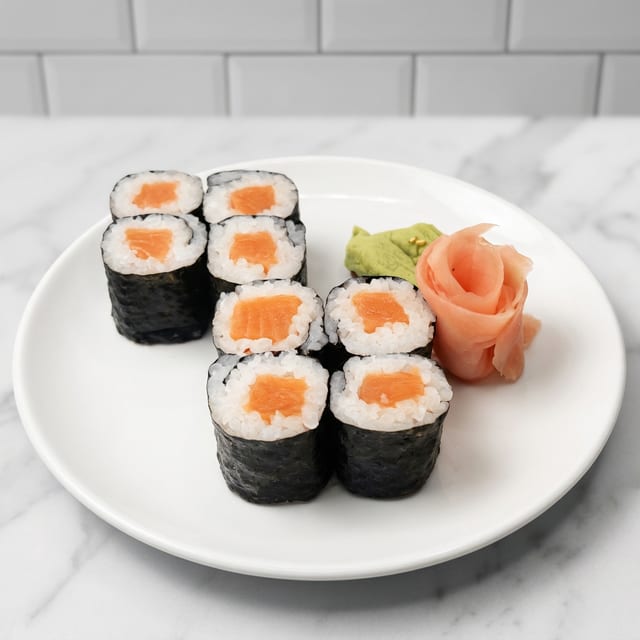 Salmon Maki Roll.
