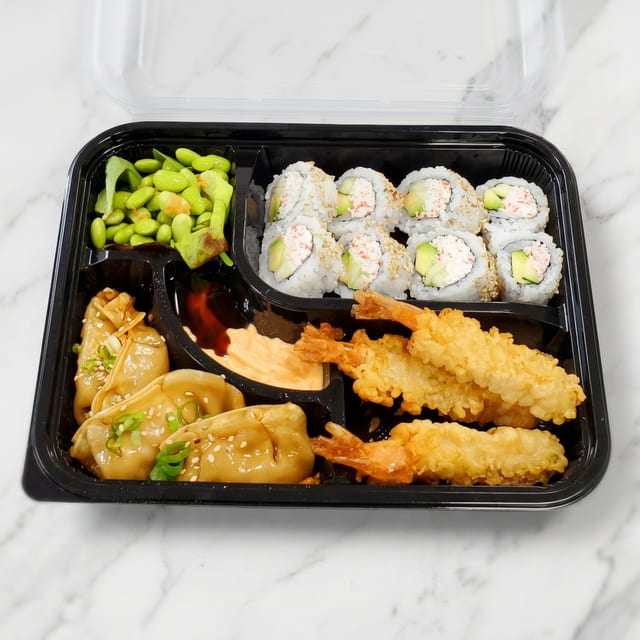 Delish Koraku Shrimp Bento.